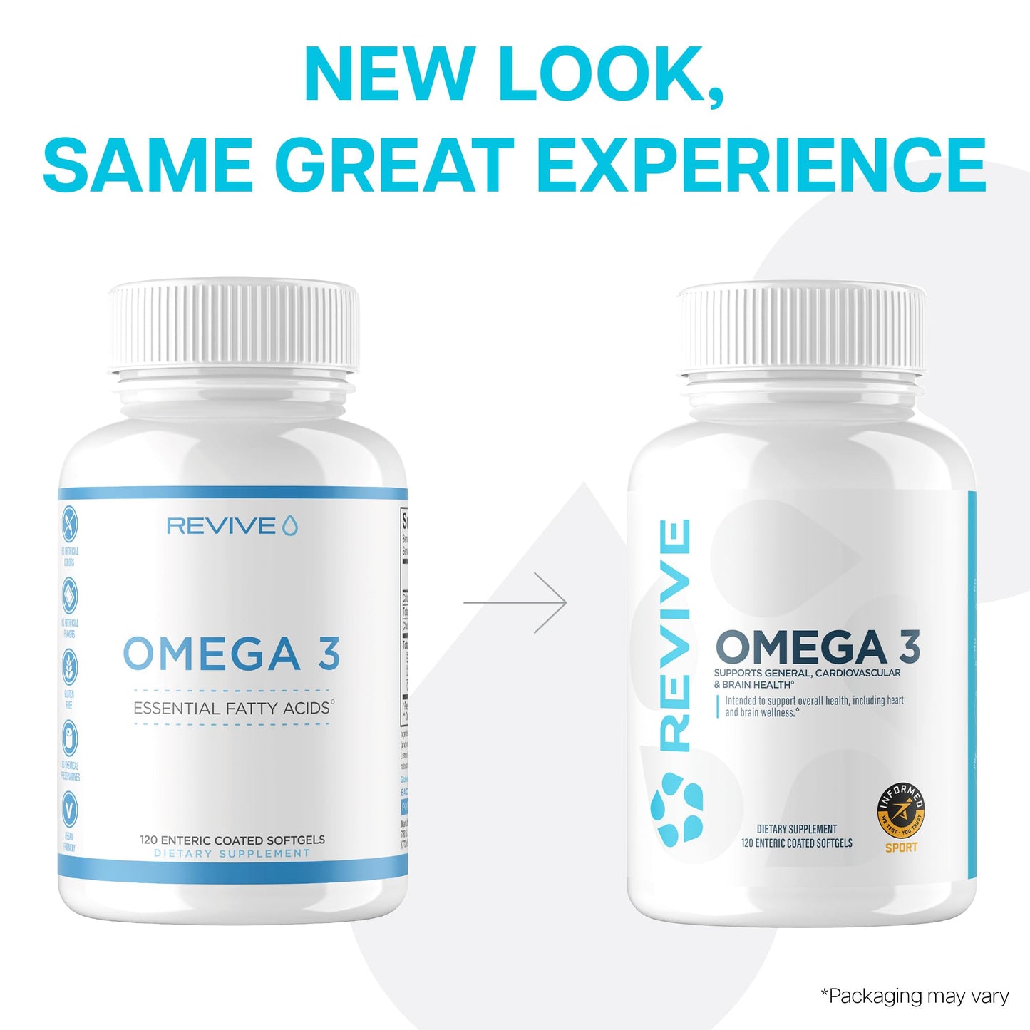 Revive MD Omega 3 Fish Oil Supplements for Men & Women – Softgels with EPA & DHA Fatty Acids for Healthy Skin & Joints, Heart & Brain Support – Vegan-Friendly, Gluten-Free (120 Softgels) ReviveBuy Supplements Australia