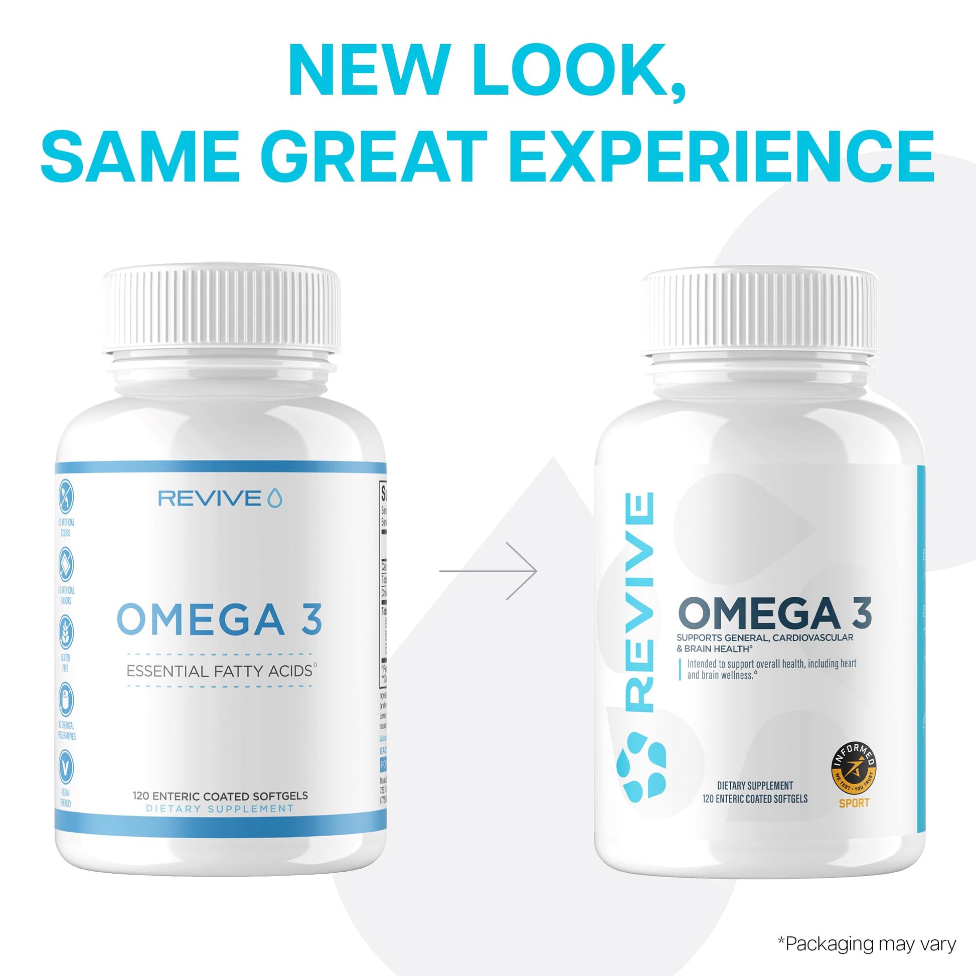Revive MD Omega 3 Fish Oil Supplements for Men & Women – Softgels with EPA & DHA Fatty Acids for Healthy Skin & Joints, Heart & Brain Support – Vegan-Friendly, Gluten-Free (120 Softgels) ReviveBuy Supplements Australia