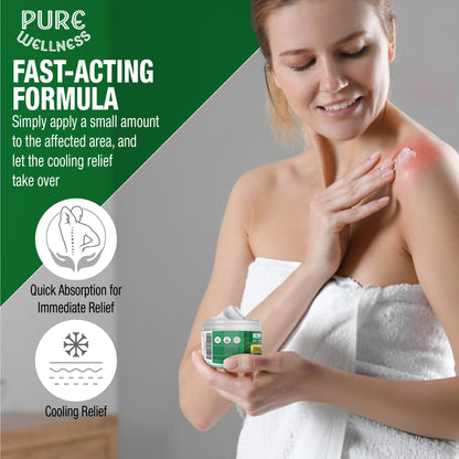 Pure Wellness Hemp Cream Maximum Strength 100,000mg with MSM, Arnica & Bee Pollen - 4 Oz, Supports Relief & Soothing from Joint, Muscle, Shoulder, Back, Knee and Nerve Discomfort - 1 Pack Pure WellnessBuy Supplements Australia