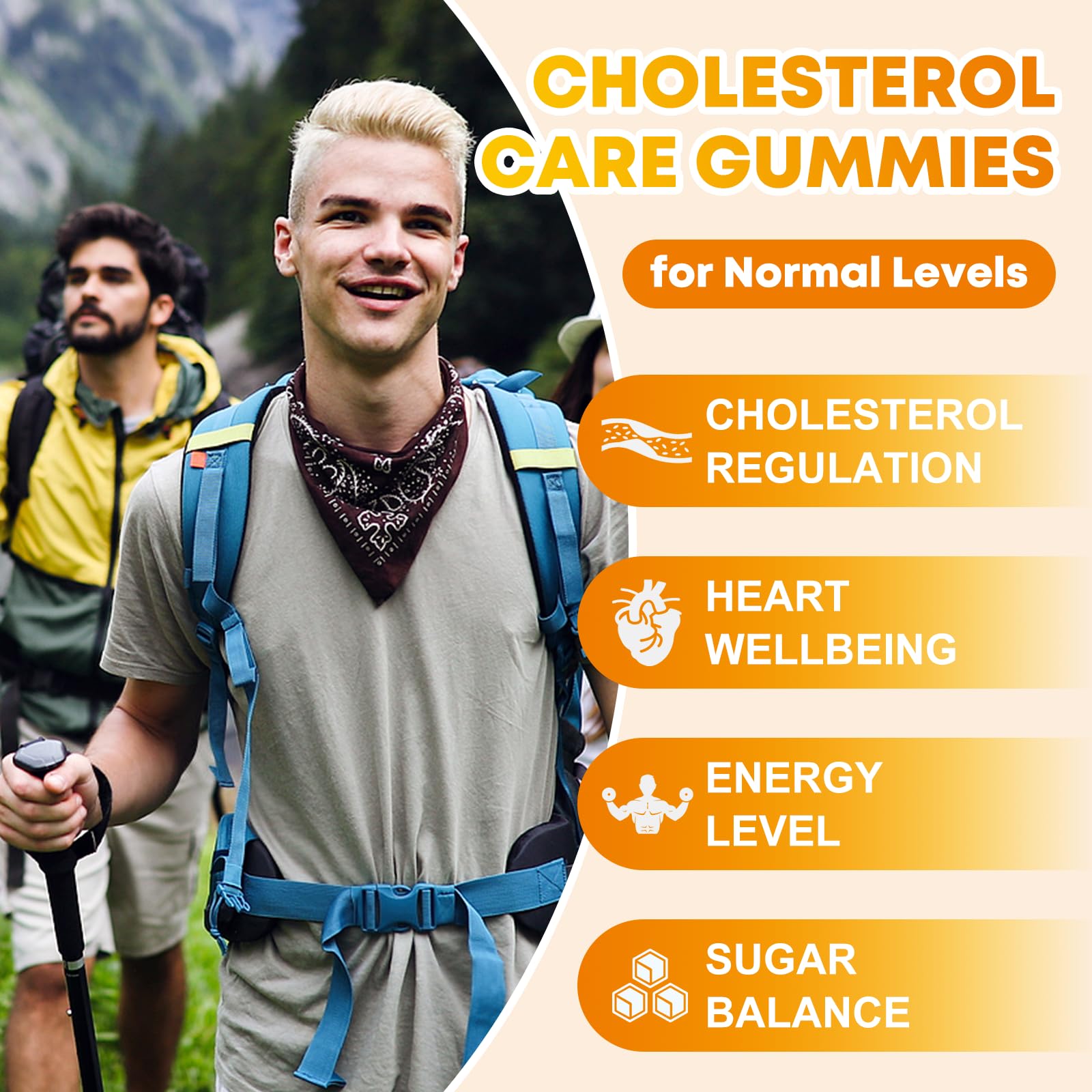 Cholesterol Supplements with 1200mg Plant Sterols & Stanols, Guggul, Bergamot, Red Yeast Rice, Cholesterol Complex Gummies Support Healthy Cholesterol Levels, Pineapple Flavor, 60 Counts YANLUOBOBuy Supplements Australia