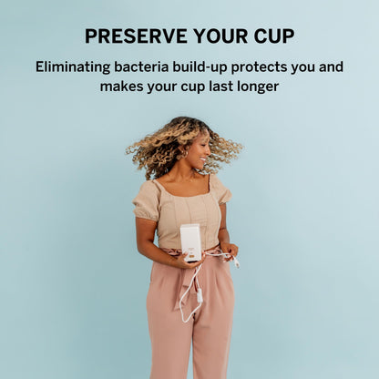 Pixie Menstrual Cup Sterilizer Cleaner Machine - The Only Hinged Lid Steamer & Drying Stand Pixie CupBuy Supplements Australia