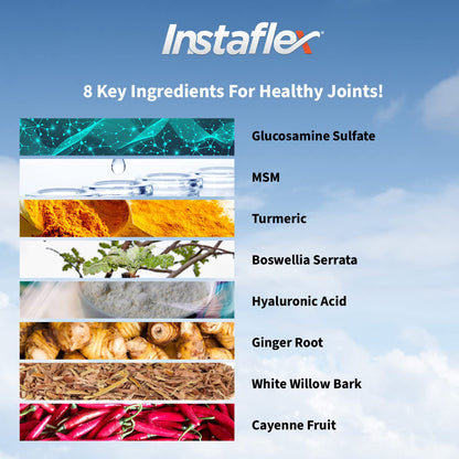 Instaflex Joint Support Supplement for Men and Women - Glucosamine, MSM, White Willow, Turmeric, Ginger, Cayenne, Hyaluronic Acid - 42 Capsules InstaflexBuy Supplements Australia