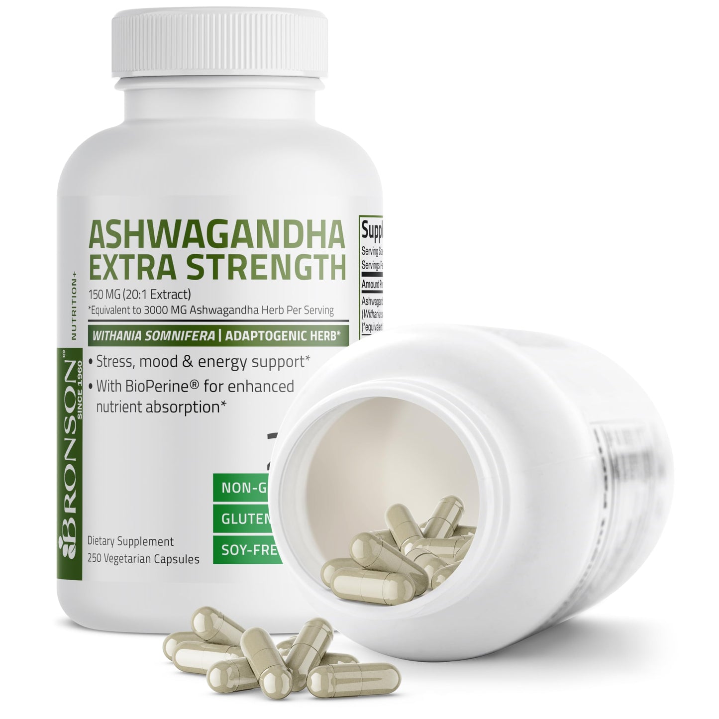 Bronson Ashwagandha Extra Strength 3000 mg Stress & Mood Support with BioPerine BronsonBuy Supplements Australia