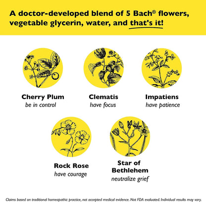 Bach RESCUE Remedy Dropper 10mL Bundle, Non-Alcohol Formula, Natural Stress Relief RESCUEBuy Supplements Australia