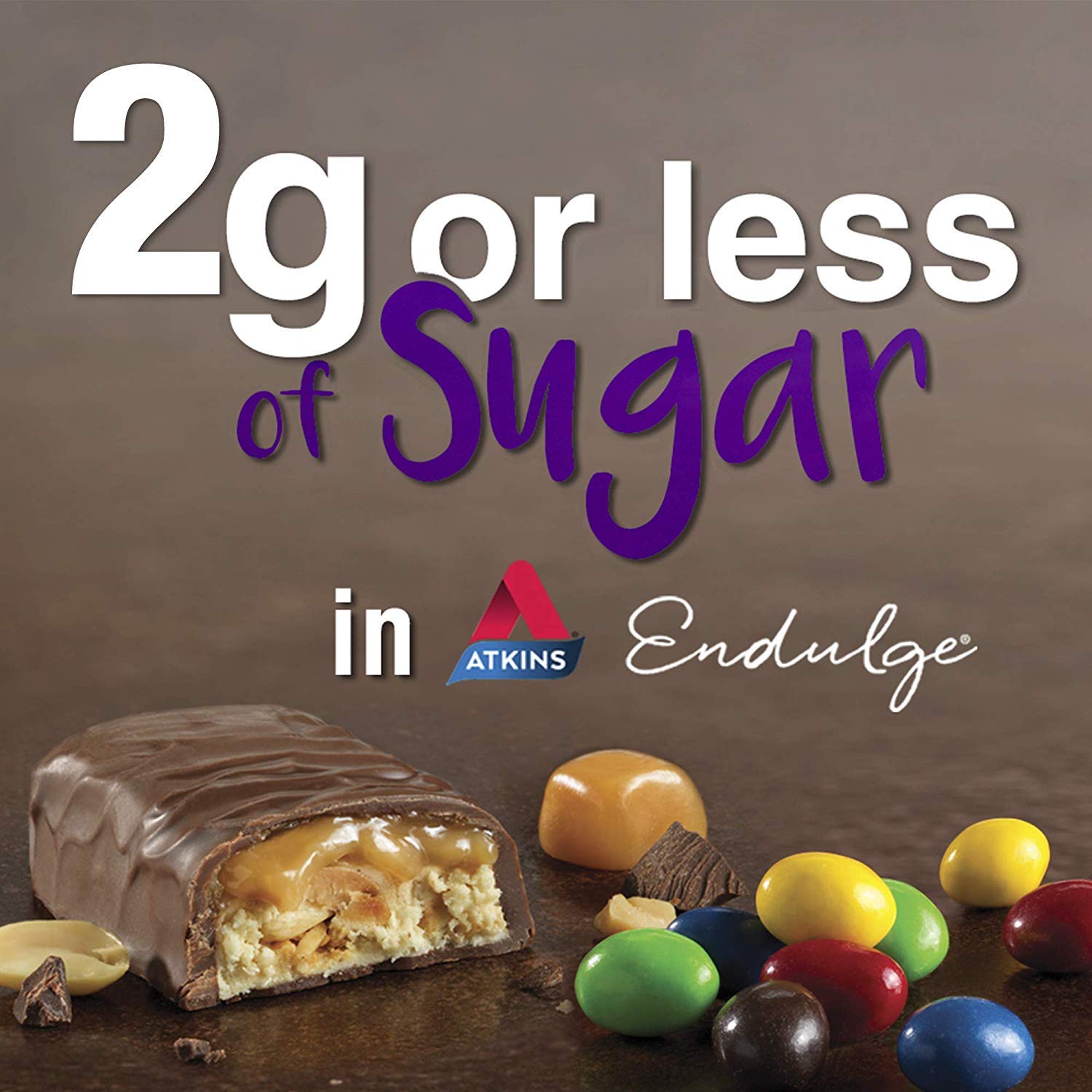 Atkins Peanut Caramel Cluster Bar, Dessert Favorite, High in Fiber, 3g Net Carb, 1g Sugar AtkinsBuy Supplements Australia