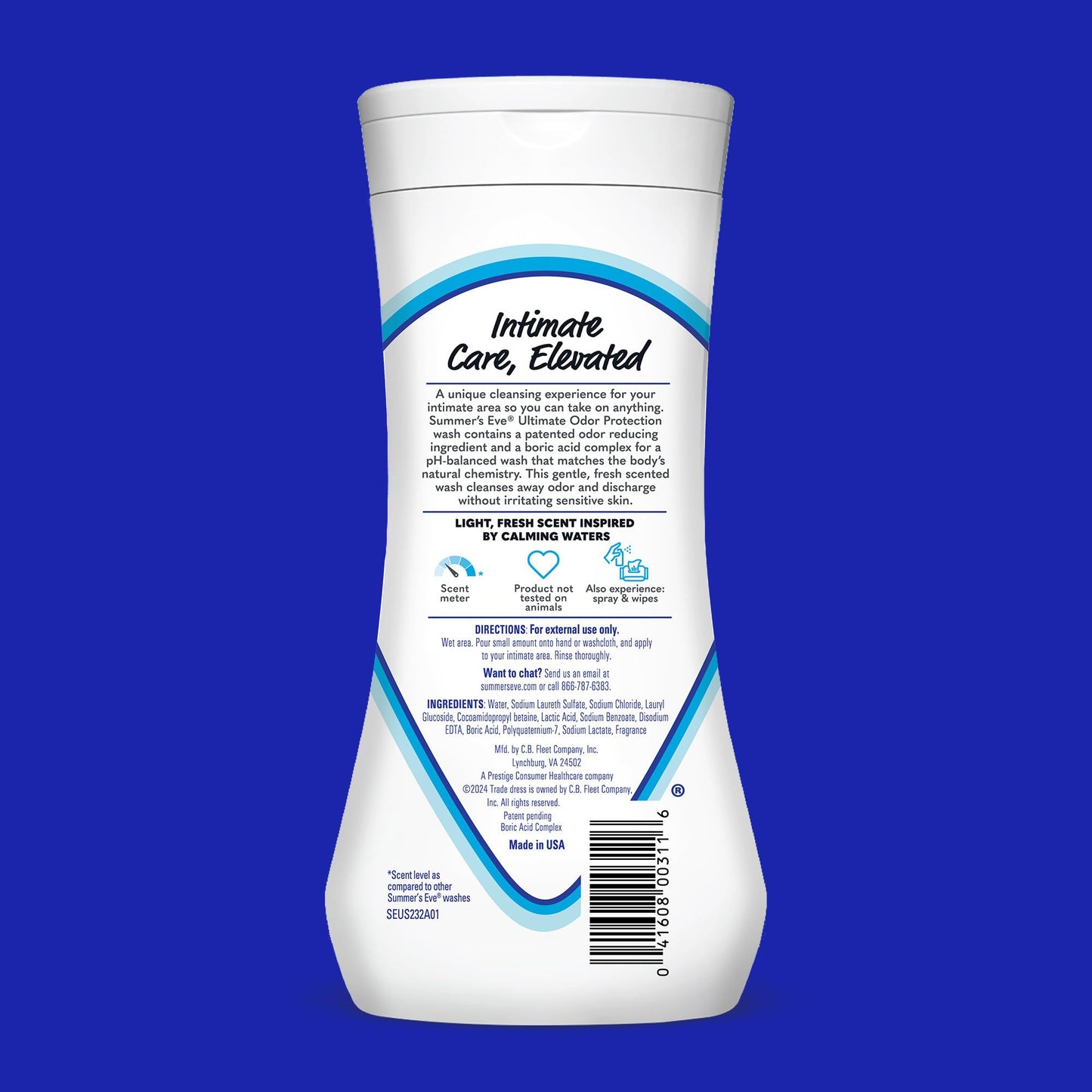 Summer's Eve, Ultimate Odor Control, Feminine Body Wash with Boric Acid, Removes Odor Summer's EveBuy Supplements Australia