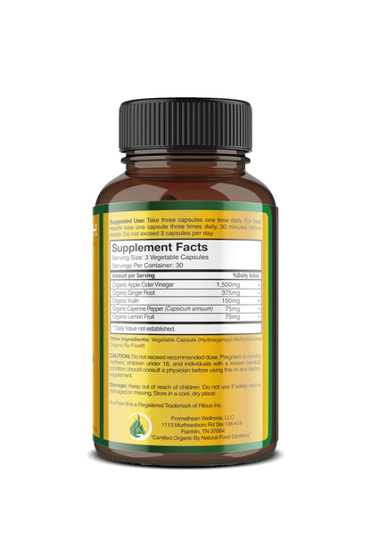 Certified Organic Apple Cider Vinegar Capsules Pro with Mother Acv Pills Detox Promethean WellnessBuy Supplements Australia