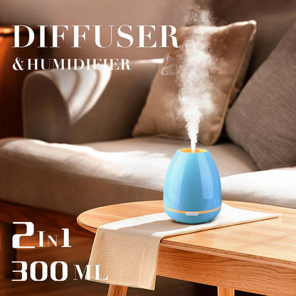 Essential Oil Diffuser for Bedroom Small Humidifier for Home Cool Mist Scent Diffuser 300ml 20 Hours FashomeBuy Supplements Australia