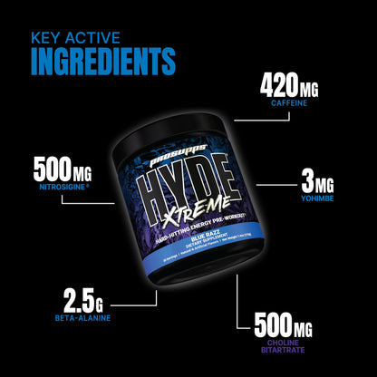 PROSUPPS Mr. Hyde Xtreme Pre-Workout Powder Energy Drink - Intense Sustained Energy PROSUPPSBuy Supplements Australia