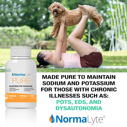 NormaLyte Electrolyte Capsules - Replenish Electrolytes for Peak Performance - Hydration Salt Pills with Essential Minerals for Energy Boost, and Muscle Recovery - 100ct/Bottle NormaLyteBuy Supplements Australia