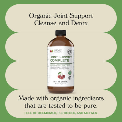 Complete Natural Products Joint Support Complete – 16 Fl Oz Organic Liquid Joint Supplement with Glucosamine Chondroitin MSM – Natural Uric Acid Cleanse & Herbal Joint Health Support for Mobility Complete Natural ProductsBuy Supplements Australia