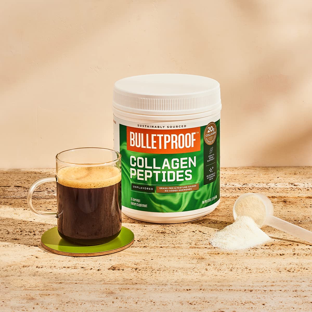 Bulletproof Unflavored Collagen Protein Powder, 17.6 Ounces, Grass-Fed Collagen Peptides BulletproofBuy Supplements Australia