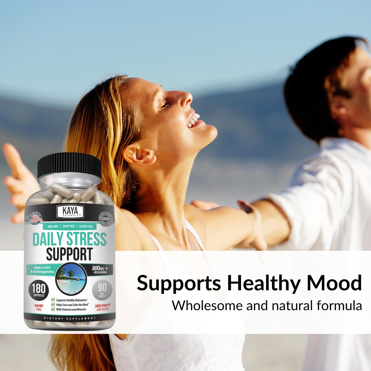 Kaya Naturals - Natural Herbal Support Vitamin Supplement are Designed to Help You find Balance and Relaxation in Your Daily Routine - Vitamin Supplement - 180 Capsules Kaya NaturalsBuy Supplements Australia