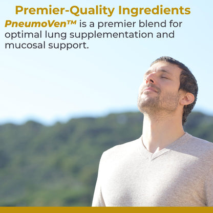 Premier Research Labs PneumoVen - Lung Support Supplement w/Bromelain & NAC, Lung Health Support Vitamins, Lung Cleanse - 60 Capsules Premier Research LabsBuy Supplements Australia