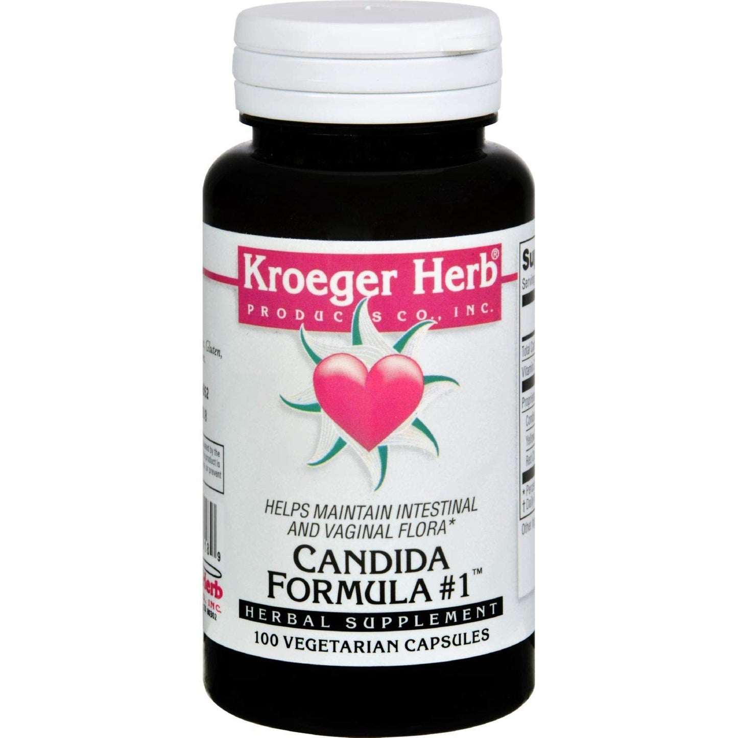 Kroeger Herb Candida Formula #1 100 Vcap