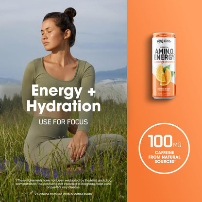Optimum Nutrition Amino Energy Sparkling Hydration Drink, Electrolytes, Caffeine, Amino Optimum NutritionBuy Supplements Australia