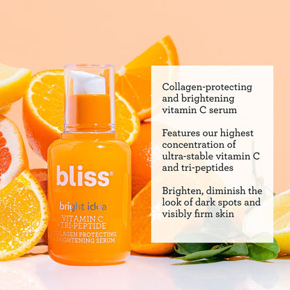 Bliss Bright Idea Vitamin C + Tri-Peptide Brightening Serum - 1 Fl Oz - Hydrating BlissBuy Supplements Australia
