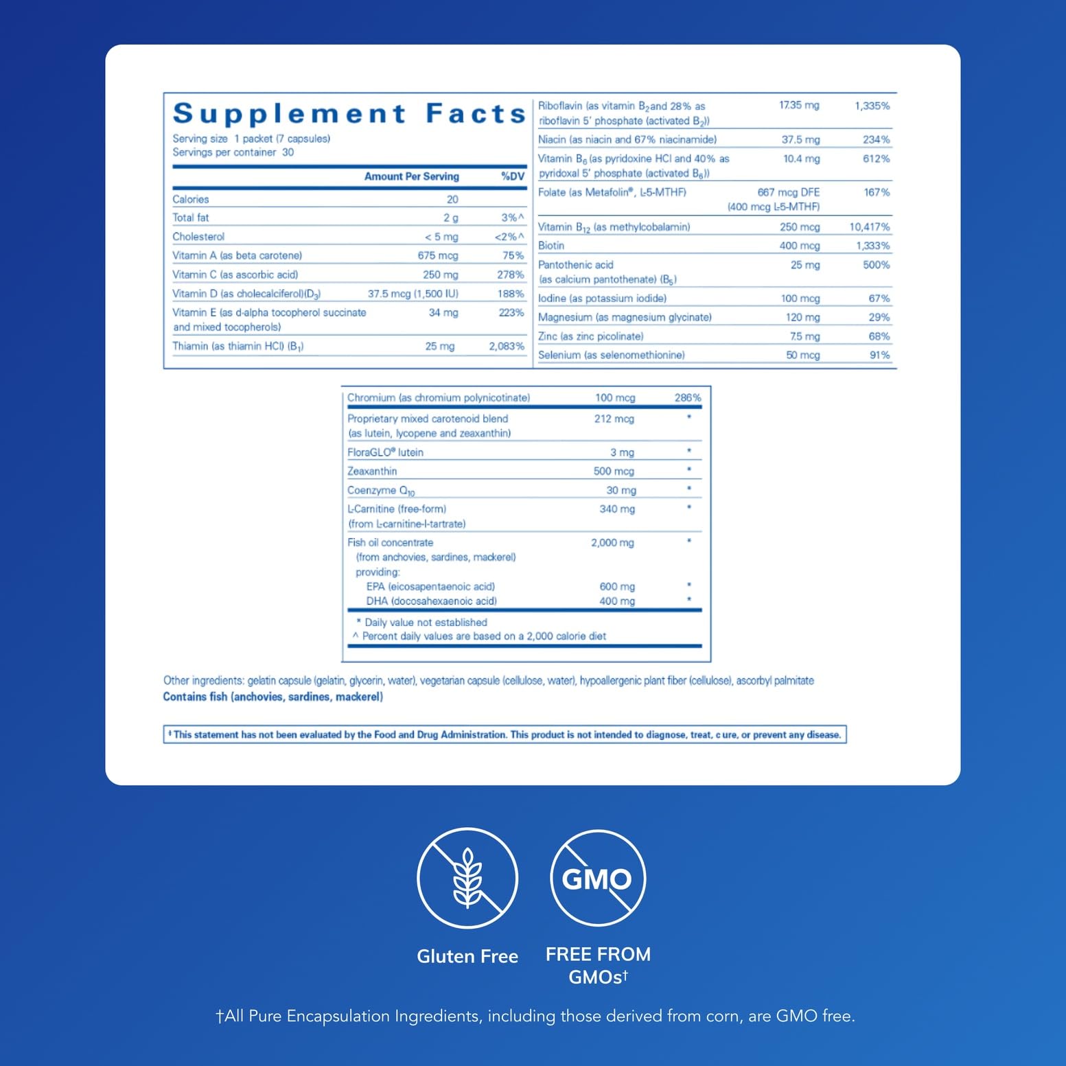 Pure Encapsulations Energize Plus Pure Pack | Supplement to Support Energy Production and Nutrient Metabolism* | 30 Packets Pure EncapsulationsBuy Supplements Australia