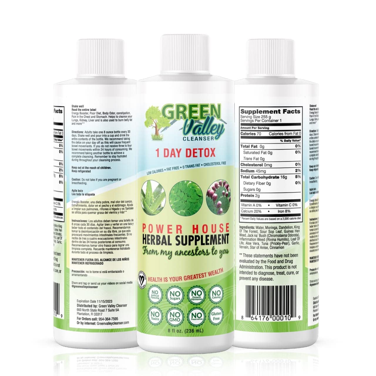 1 Day Colon Liquid Cleanse Formula and Liver Detox - Vegan Friendly, Helps Healthy Digestion Green Valley CleanserBuy Supplements Australia