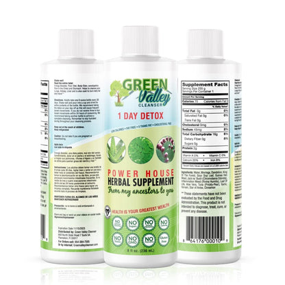 1 Day Colon Liquid Cleanse Formula and Liver Detox - Vegan Friendly, Helps Healthy Digestion Green Valley CleanserBuy Supplements Australia