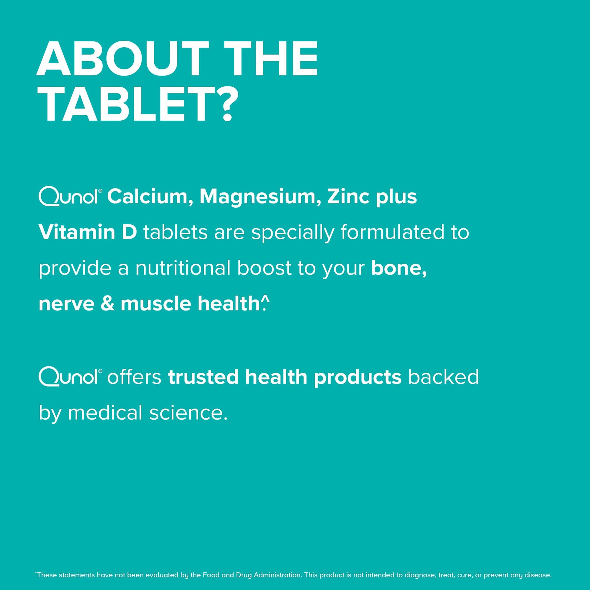 Qunol Calcium 3 in 1 Tablets with Calcium, Magnesium & Zinc for Immune Support, Bone QunolBuy Supplements Australia