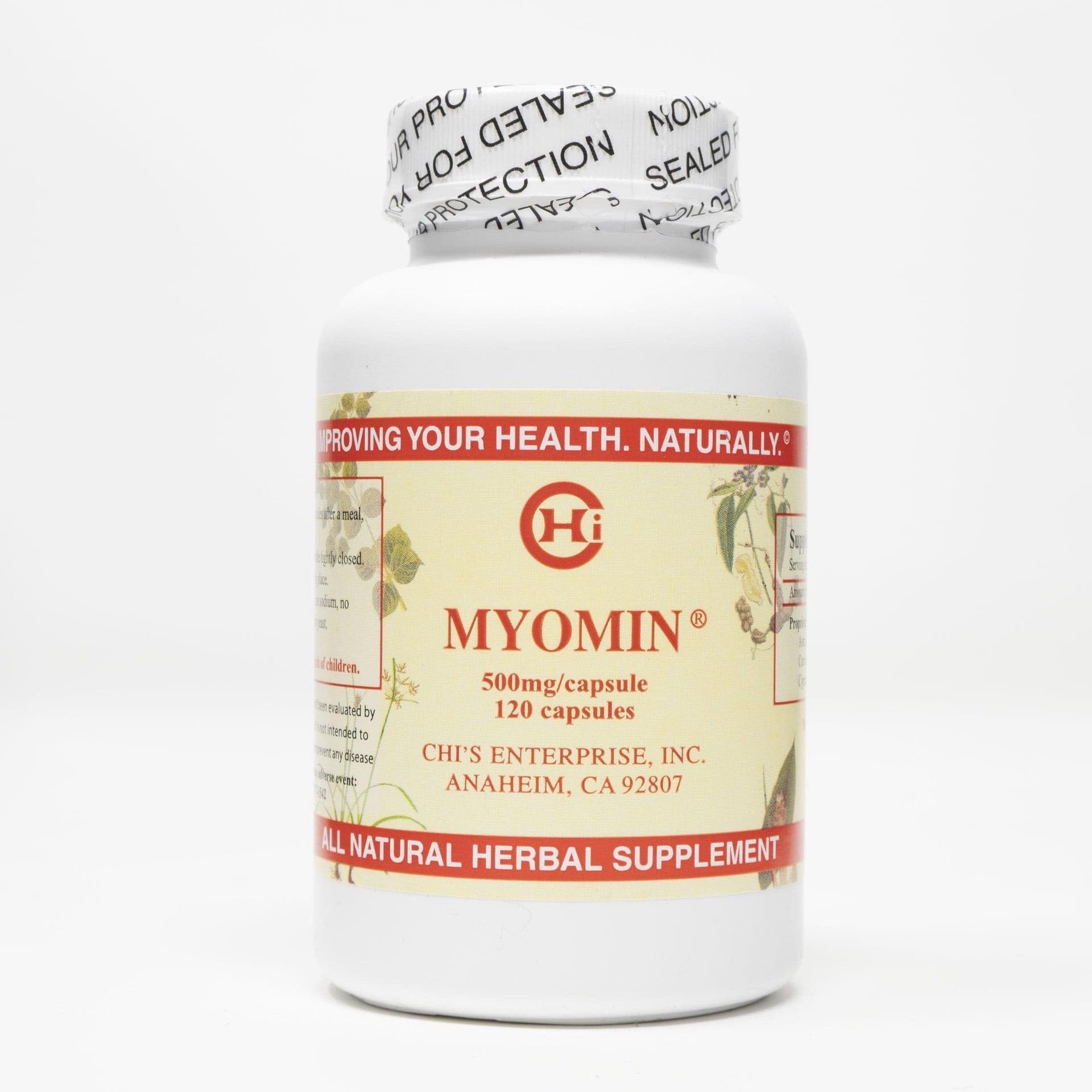 Chi's Enterprise 120 Piece Myomin Promotes Healthy Hormone Levels 500mg Capsules Chi's EnterpriseBuy Supplements Australia