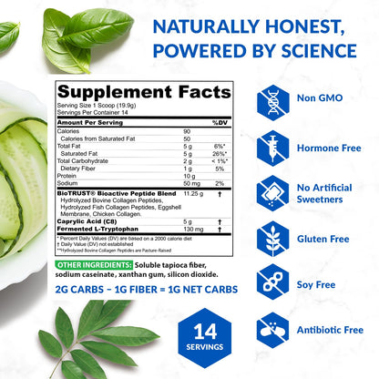 BioTrust Multi-Collagen Protein Powder + Keto MCT Oil – 5 Collagen Types Plus 100% BioTrustBuy Supplements Australia