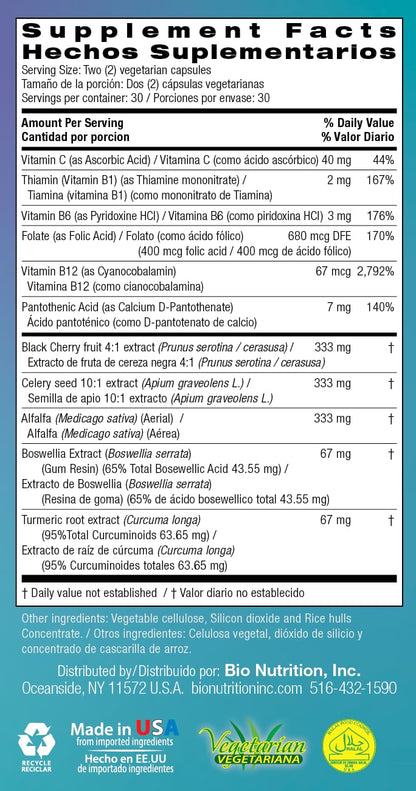 Bio Nutrition 2 Pack Urilow 60 Vegetarian Capsules | Natural Support for Urinary Health | Promotes a Healthy Uric Acid Balance Bio NutritionBuy Supplements Australia
