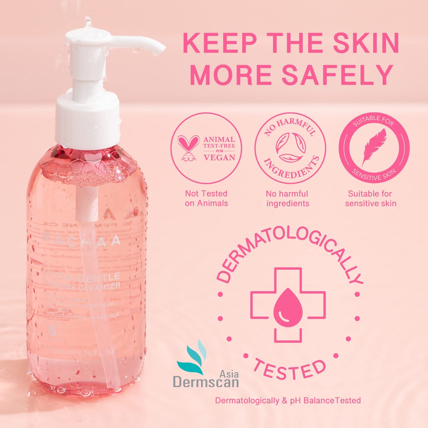 RACHAA Feminine Wash for Women, Lightening and Moisturizing, pH Balance Intimate Wash RACHAABuy Supplements Australia