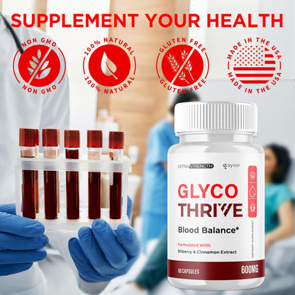 (2 Pack) Glyco Thrive Capsules, Official GlycoThrive Glycogen Support Pills with All Natural Ingredients, Advanced Formula Health Supplement with Max Strength Vitamins for Women & Men (120 Capsules) SyvorBuy Supplements Australia