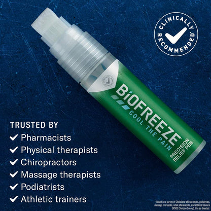 Biofreeze Precision Pain Relief Pen, Arthritis Pain Reliever, Mess-Free Cooling Joint Pain Relief, Menthol Pain Relief Liquid 1.15 Fl Oz BiofreezeBuy Supplements Australia