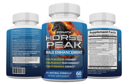 Zonata Horse Peak Dietary Supplements for Men - Horse Peak Supplement Naturally Enhance Performance, Endurance, and Energy Levels* - Horse Peak Pills - 60 Count ZonataBuy Supplements Australia