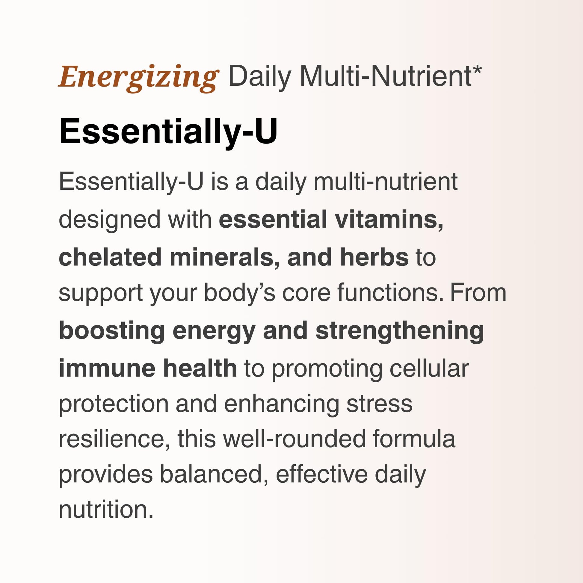 Utzy Naturals Essentially-U Multi-Nutrient | Whole Food Antioxidants + Chelated Minerals for Everyday Health | 180 Capsules Utzy NaturalsBuy Supplements Australia