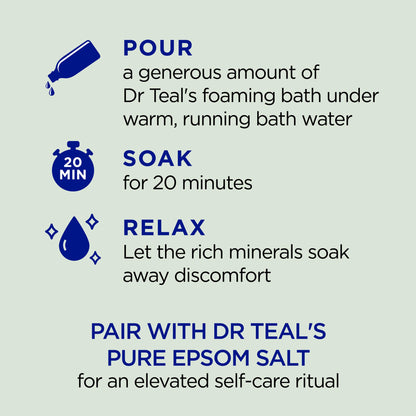Dr Teal's Foaming Bath with Pure Epsom Salt, Relax & Relief with Eucalyptus & Spearmint Dr Teal'sBuy Supplements Australia
