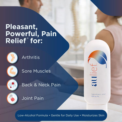 China-Gel Aulief Pain Relief Cream Arthritis & Muscle Rub for Sore Muscles & Joint Pain, Neck, Knee & Back Aches, Premium Mint Green Topical Gel, 4 oz Jar China-GelBuy Supplements Australia