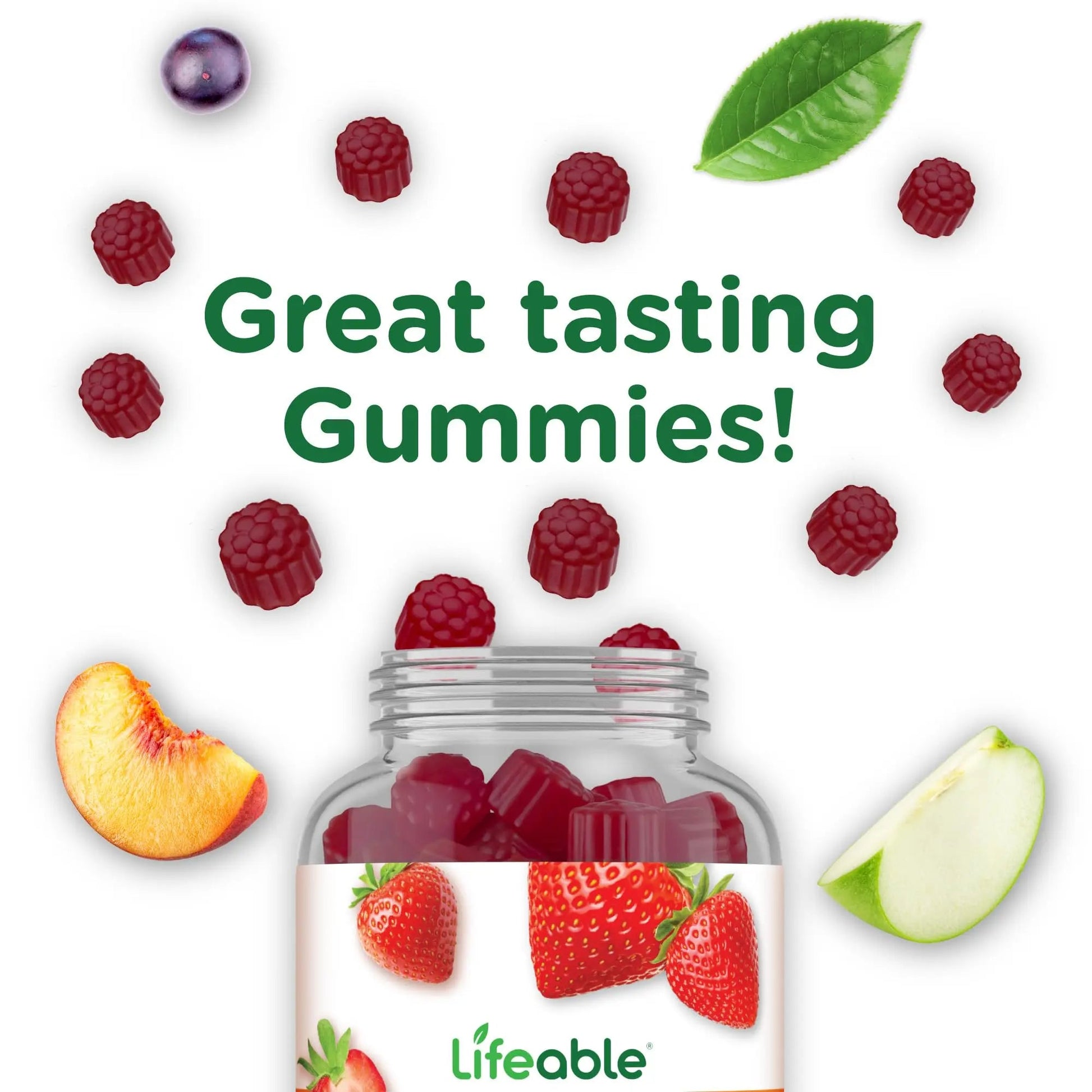 Lifeable Womens Multivitamin Gummy | with Vitamin A, C, D, E, Niacin, B6, Folate, B12, Biotin, Pantothenic Acid, Iodine, Zinc | Lifeable