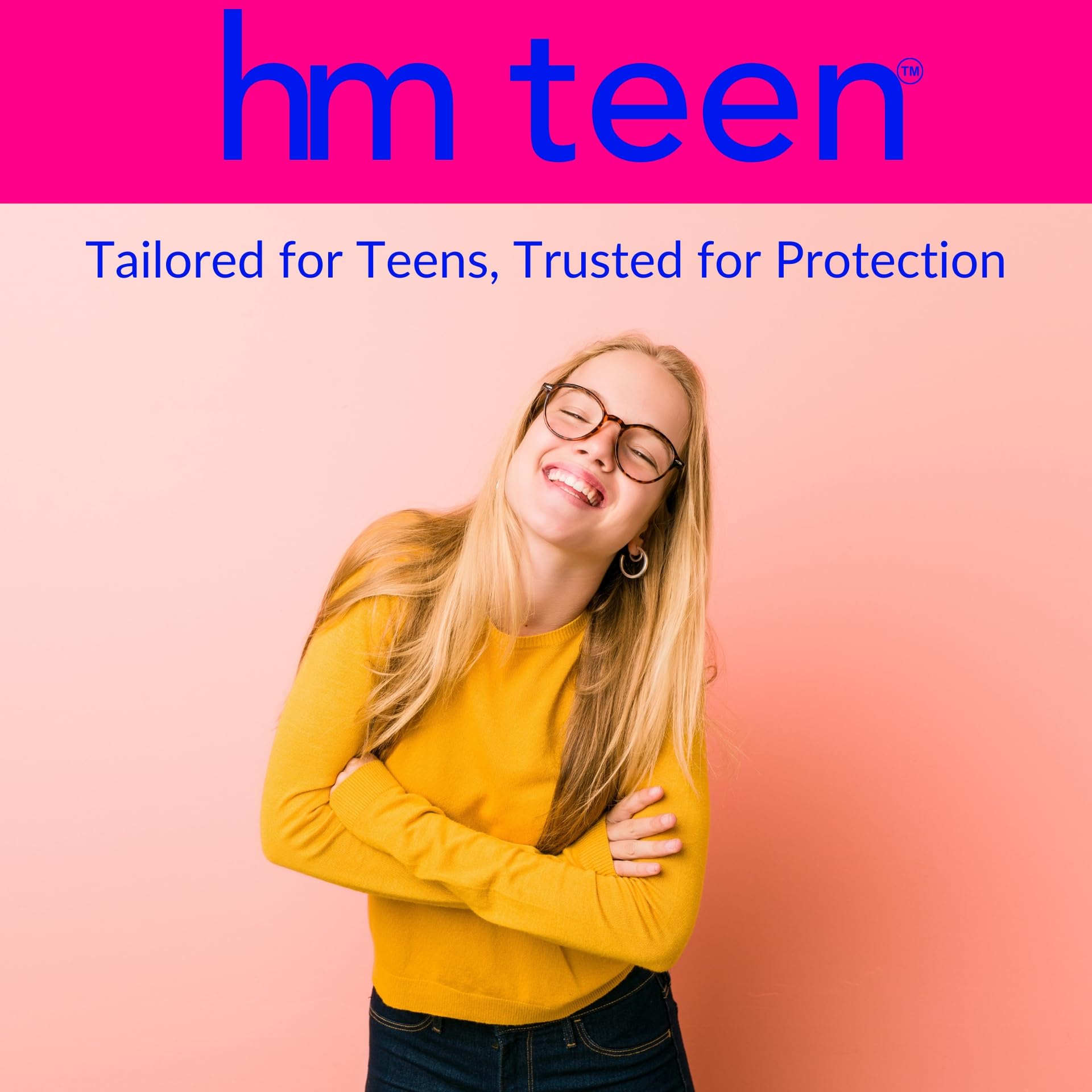 HM Teen | Pads for Teens | 100% Organic Cotton Pad Topsheet | Non Toxic Teen Pads with Wings HM TeenBuy Supplements Australia