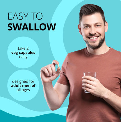 Stellar Labs Men's Low FODMAP Vegan Daily Multivitamin, No Iron | Easy On Sensitive Stomachs, Easy to Swallow Vitamins | Stellar LabsBuy Supplements Australia
