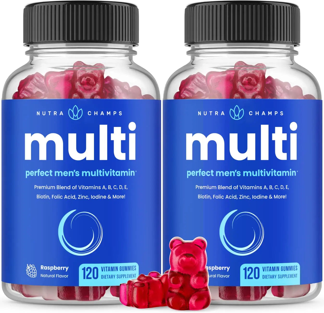 NutraChamps Multivitamin for Men, 240 Count, Vitamins A, B, C, D, E, Biotin, Zinc, Mens Gummy Multivitamins Supplement NutraChampsBuy Supplements Australia