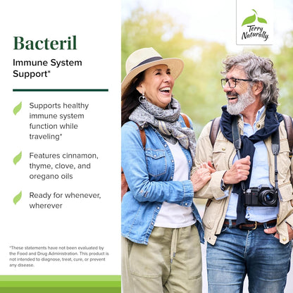 Terry Naturally Bacteril - Intestinal Support Supplement with Clove, Cinnamon, Thyme & Oregano - Immune Support Supplement with Antioxidant Support - Intestinal Support - 30 Softgels (Pack of 2) Terry NaturallyBuy Supplements Australia