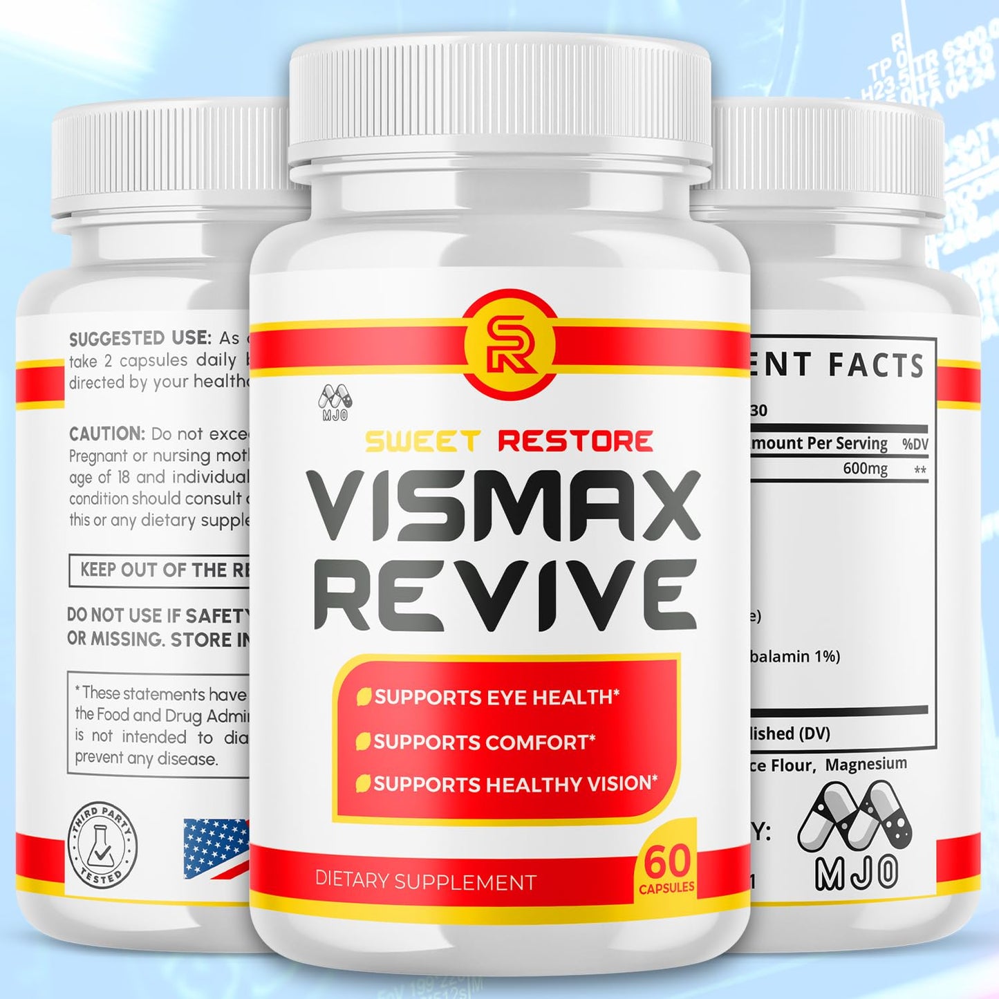 (2 Pack)Vismax Revive Capsules, Official VismaxRevive Vision Support Supplement with All Natural Ingredients, Advanced Eye Health Formula & Vision Vitamin Supporting Wellness Naturally (120 Capsules) MJOBuy Supplements Australia