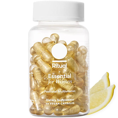 Ritual Essential for Women Postnatal Multivitamin - Postpartum Vitamin - Omega-3 DHA & Choline for Lactation Support, Vitamin A, C, D3 & Zinc RitualBuy Supplements Australia