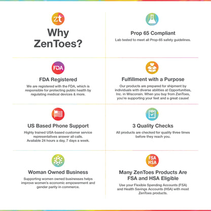 ZenToes Hammer Toe Straightener and Corrector 4 Pack Crests Relieve Foot ZenToesBuy Supplements Australia