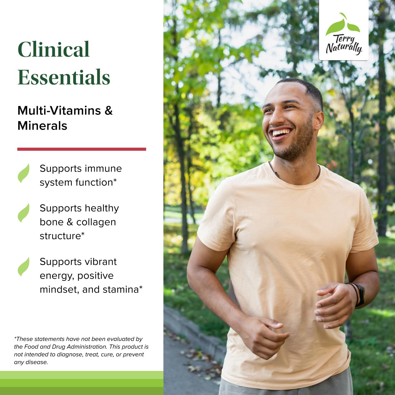 Terry Naturally Clinical Essentials - Supplement to Aid Bone, Cardiovascular & Immune Health - Supplement with Chelated Minerals - Supplement with B-Vitamins & Vitamin C - 120 Capsules (Pack of 2) Terry NaturallyBuy Supplements Australia