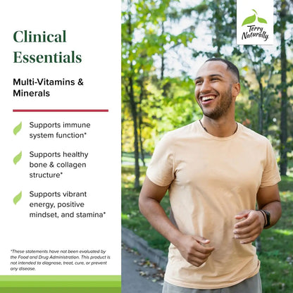 Terry Naturally Clinical Essentials - Supplement to Aid Bone, Cardiovascular & Immune Health - Supplement with Chelated Minerals Terry Naturally