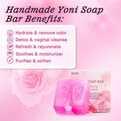 Feminine Wash & Yoni Oil & Yoni Soap Set for Women, Yoni Wash for Vaginal Ph Balance Remove Odor BASSIBuy Supplements Australia