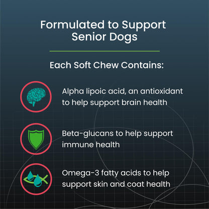 Nutramax Dasuquin Joint Health Supplement for Large Senior Dogs – for Immune Support, Skin & Coat Health, and Brain Health, 84 Soft Chews Nutramax LaboratoriesBuy Supplements Australia