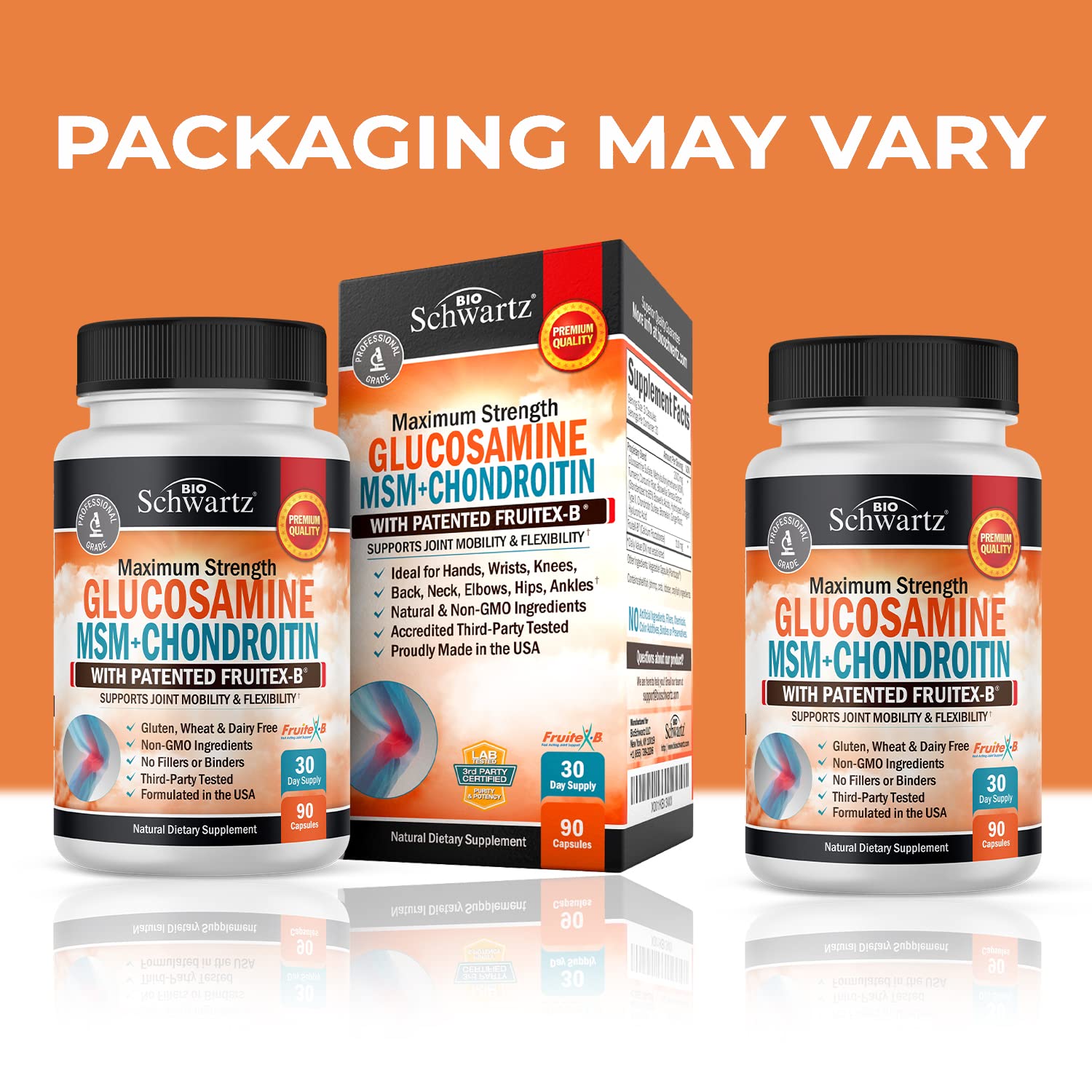 Glucosamine Chondroitin MSM 2110mg - Joint Support Supplement with Turmeric BioSchwartzBuy Supplements Australia