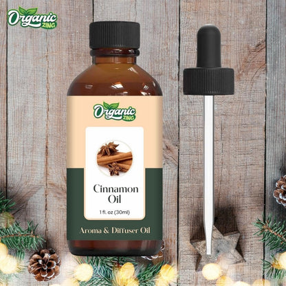 Organic Zing Cinnamon Aroma & Diffuser Oil for DIY Candle & Soap Making - Oil - 30 ml ORGANIC ZINGBuy Supplements Australia