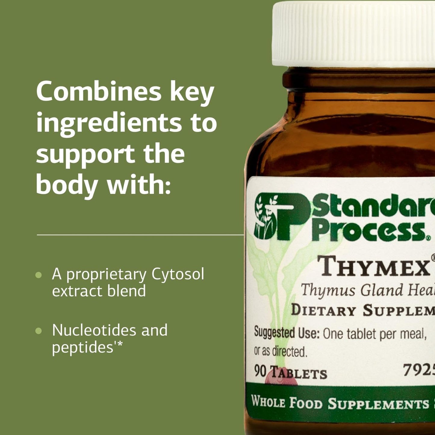 Standard Process Thymex - Cytosol Extract Dietary Supplement for Immune Health - Gluten-Free, Non-Dairy, & Non-Soy - 90 Tablets (90 Servings) Standard Process Inc.Buy Supplements Australia
